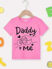 Daddy + Me & Fists Graphic Print Tee