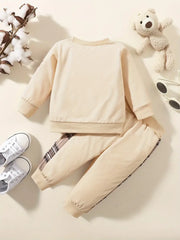 Toddler Outdoor Set Long Sleeve Sweatshirt Top Casual Pants