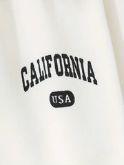 3pcs California Print Casual Jogger Pants