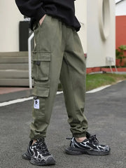 Elastic Waist Jogger Pants Pants