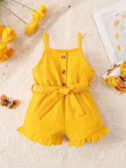 Two Adorable Bubble Wrinkled Fabric Rompers