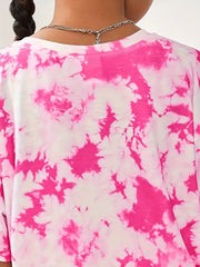 Pattern Bunny Graphic Short Sleeve T-shirt Tops