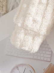 Bow Hooded Top and Trousers Two-Piece Combination Set