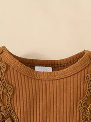 Long-Sleeve Plaid Ribbed Bow Tie Fashion College Style Dress + Headband Set