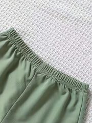 Three-piece Set of Solid Color Shorts