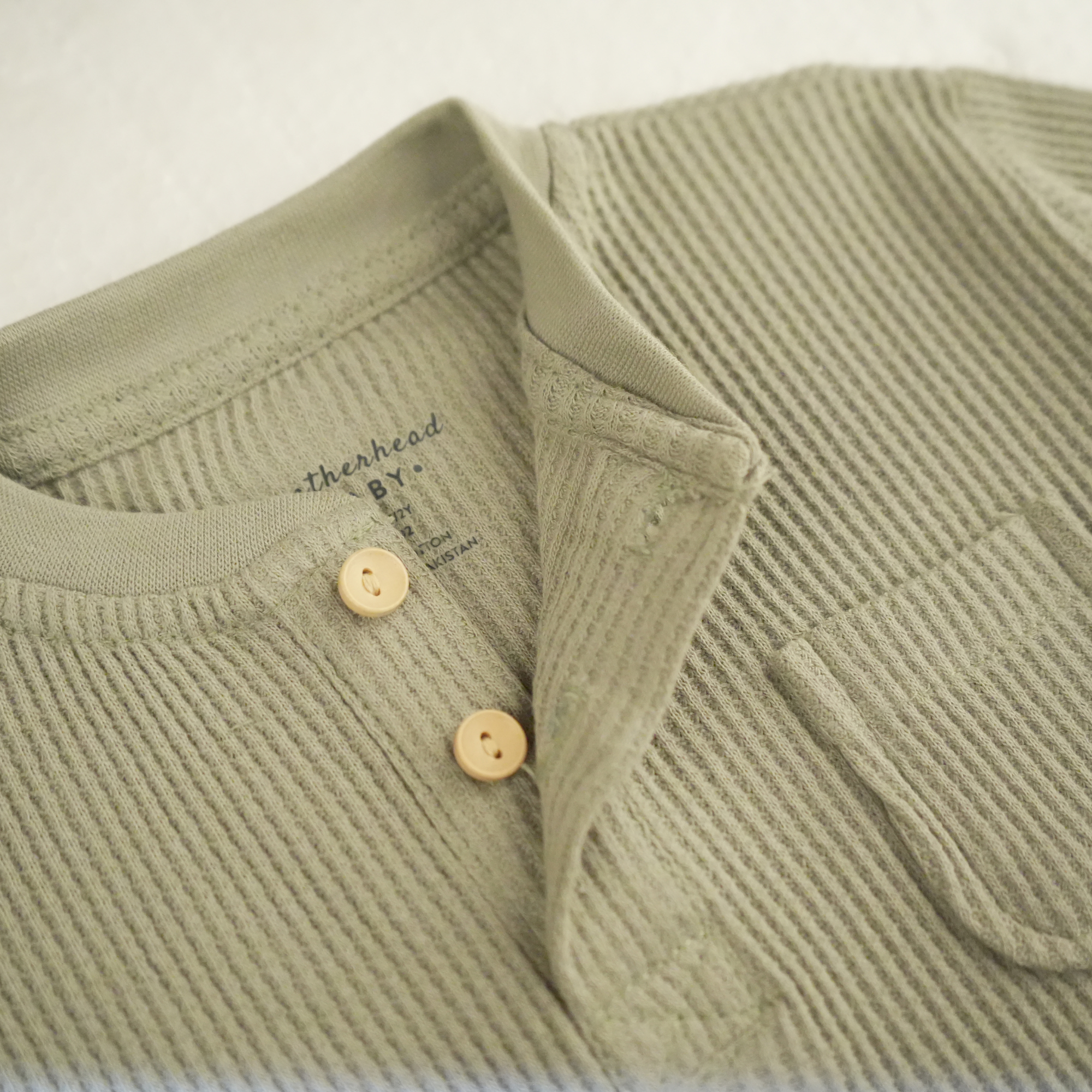 Featherhead FN-6513 Sea Grass Waffle Thermal Baby Set - Soft 100% Cotton