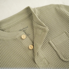 Featherhead FN-6513 Sea Grass Waffle Thermal Baby Set - Soft 100% Cotton