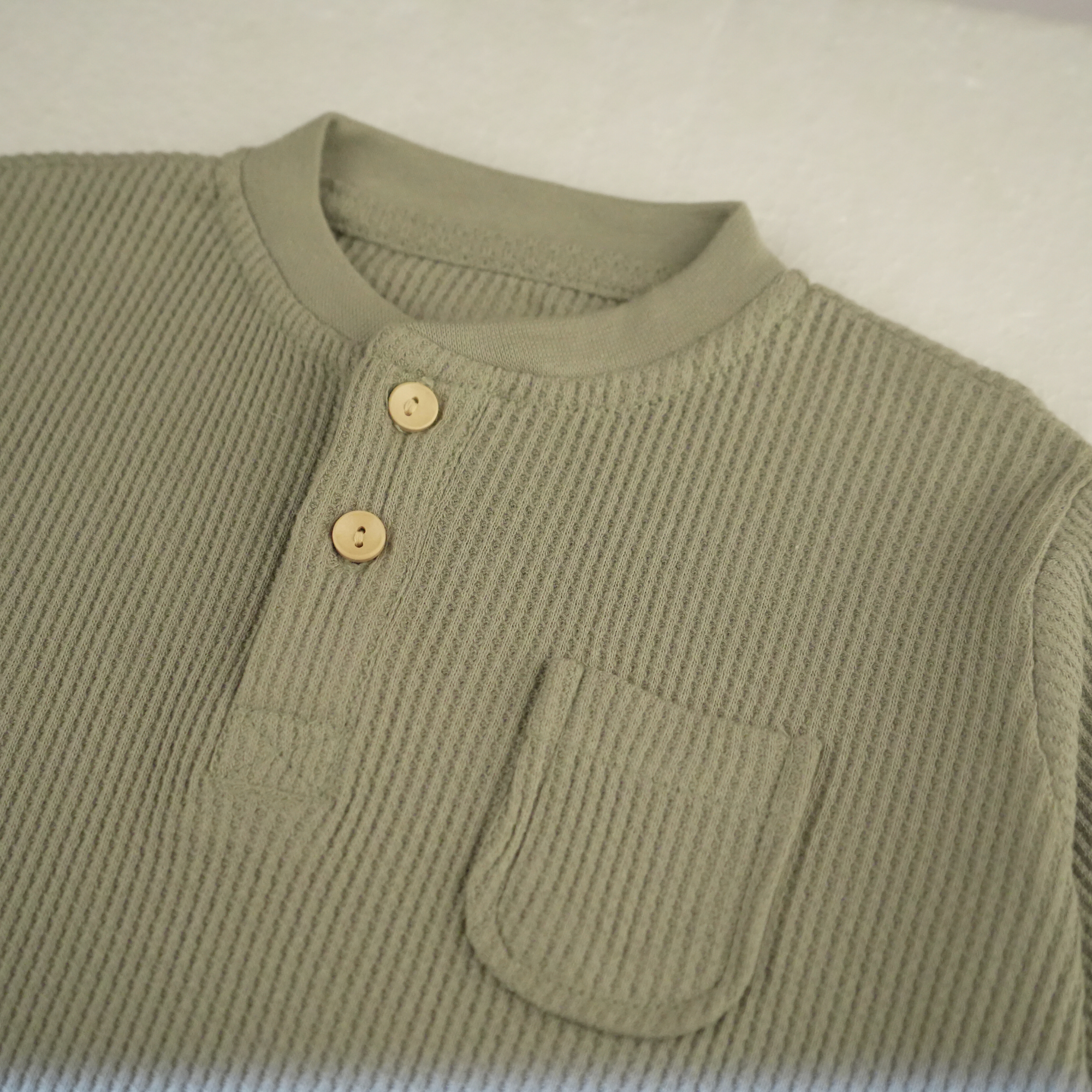 Featherhead FN-6513 Sea Grass Waffle Thermal Baby Set - Soft 100% Cotton