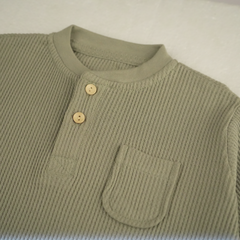 Featherhead FN-6513 Sea Grass Waffle Thermal Baby Set - Soft 100% Cotton