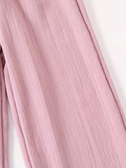 Casual Pleated Flare Pants