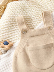 Soft Pink Onesie - Sleeveless Romper with Front Pocket