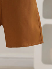 Short Sleeve Shirt Waistcoat Wedding Formal Ring Bearer Suits