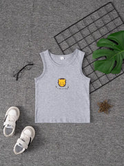 3pcs Cotton Tank Tops with Cute Animal Print
