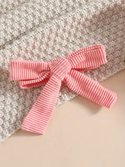 Long Sleeve Heart Print Dress with Matching Headscarf + Paisley Print Skirt Three-Piece Set