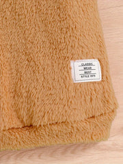 Plush Long Sleeve Dress Warm Dresses
