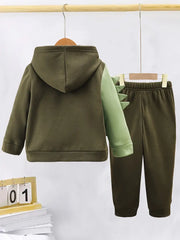 2-Piece Fleece-Lined Hoodie And Pants