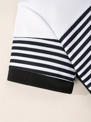 Polyester Casual Striped Shirt
