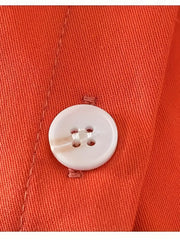 Cotton Cartoon Character Button Front Placket Ruffled Collar Outerwear