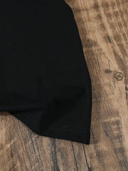 Casual Crew Neck T-Shirt with Adorable Heart Print