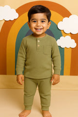 Sea Grass Waffle Thermal Baby Set