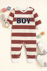 Cozy Boy Printed Full Sleeve Rompers