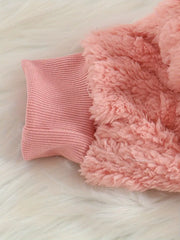1pc Thickened Fleece Turtleneck Dress