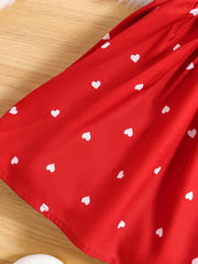 Ramadan Adorable Heart-Print Tunic Dress