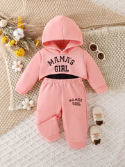 Baby Stylish Letter Print Street Casual 3pcs Outfits