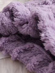 Bow Hooded Top and Trousers Two-Piece Combination Set