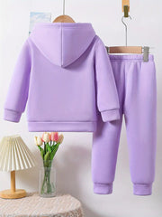 Two-Piece Set with Hood And Fleece