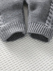 Unisex Bodysuit with Heart Jacquard