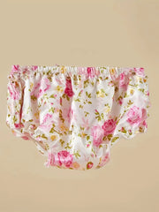 Zcaynger Adorable Pink Floral Print Shorts