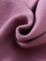 1pc Cute Fuzzy Collar Toddler Coat with Bow Detail