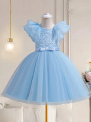 Sleeveless Tulle Tutu with Bow Detail  Dress