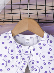 Two-piece Set Lady Love Open Cardigan Jacket with Floral Pattern Sleeveless Dress