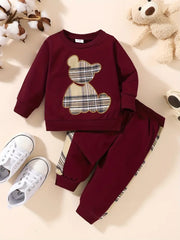 Toddler Outdoor Set Long Sleeve Sweatshirt Top Casual Pants