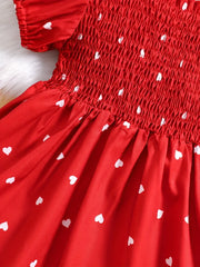 Ramadan Adorable Heart-Print Tunic Dress