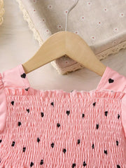 Ramadan Adorable Heart-Print Tunic Dress