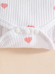 Long Sleeve Heart Print Dress with Matching Headscarf + Paisley Print Skirt Three-Piece Set