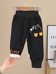 1pc Thermal Pants with Cute Bear Design Pants