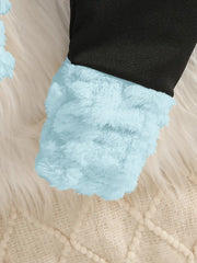 Bow Hooded Top and Trousers Two-Piece Combination Set