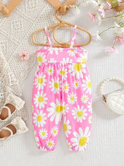Polka Dot Print Sleeveless Jumpsuit
