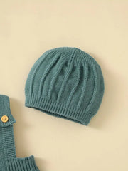 Solid Color Baby Bodysuit Soft Knit Jumpsuit