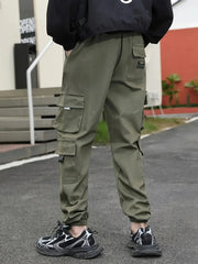 Elastic Waist Jogger Pants Pants