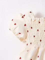 Ramadan Adorable Heart-Print Tunic Dress