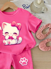 "Easter" Youngsters' Casual Short Sleeve T-shirt and Shorts Set