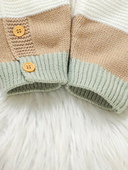 Striped Long-Sleeve Romper