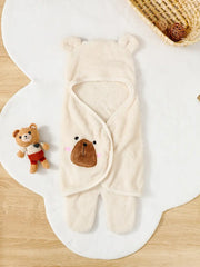 Cozy Bear-Themed Plush Footed Clothing