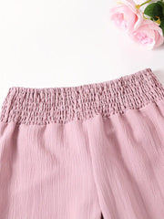 Casual Pleated Flare Pants