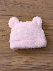 Plush Winter Warm Zipper Romper with Matching Hat